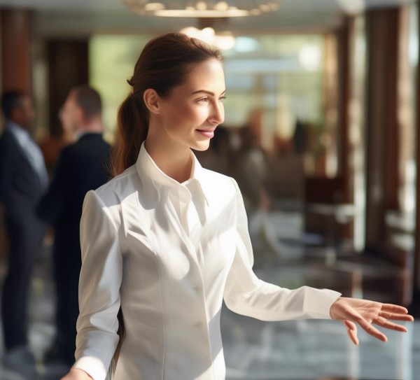 elegant greeting for guests